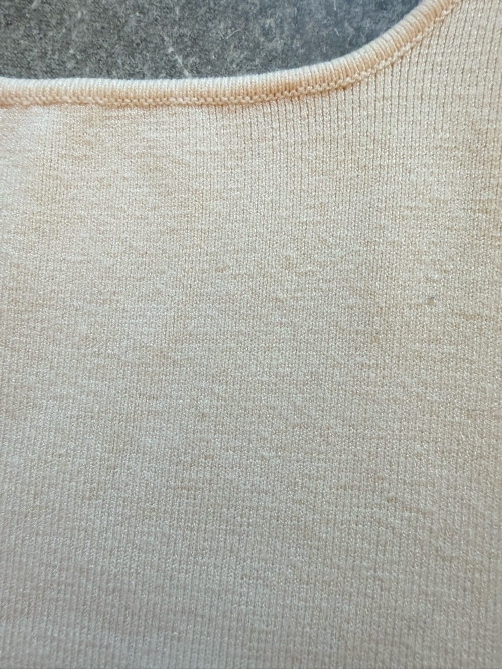 MESHKI Amara Scoop Neck Low Back Knit Maxi Dress Cream Size Medium NWOT - Picture 7 of 13